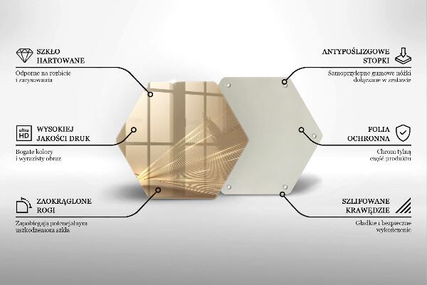 Üveg vágódeszka Modern absztrakció