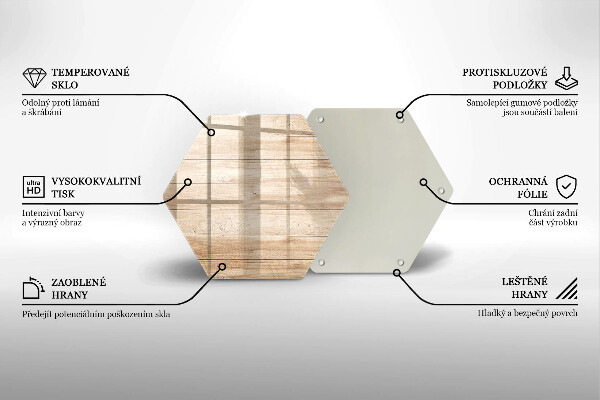 Üveg vágódeszka Fadeszkák