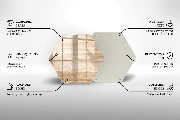 Üveg vágódeszka Fadeszkák