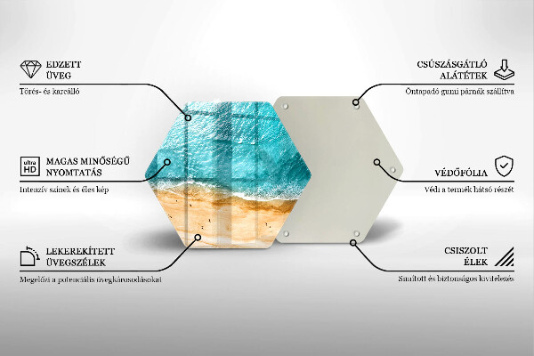 Üveg vágódeszka Tengerpart és tenger