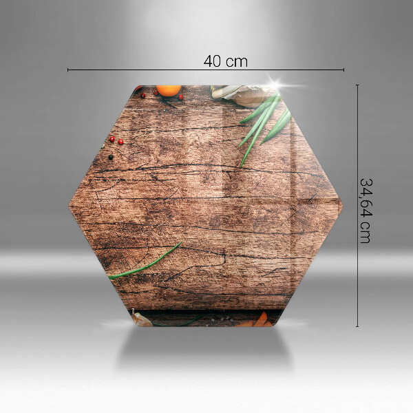 Üveg vágódeszka Fa konyhai tábla