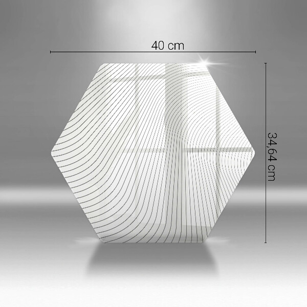 Üveg vágódeszka Modern vonalak minta