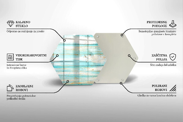 Üveg vágódeszka Vintage fa táblák