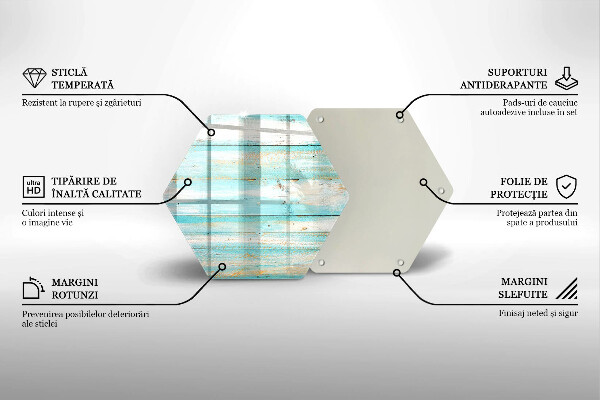 Üveg vágódeszka Vintage fa táblák