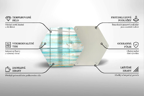 Üveg vágódeszka Vintage fa táblák