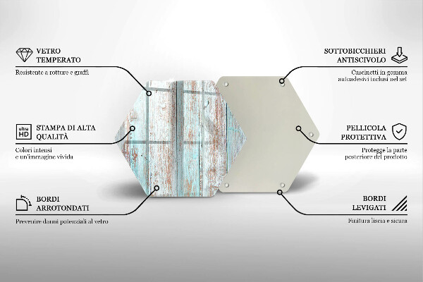 Üveg vágódeszka Régi vintage táblák