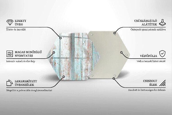 Üveg vágódeszka Régi vintage táblák