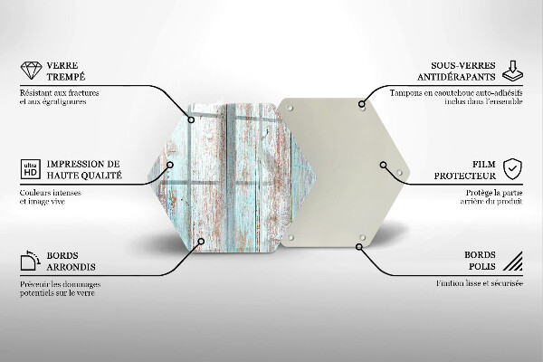 Üveg vágódeszka Régi vintage táblák