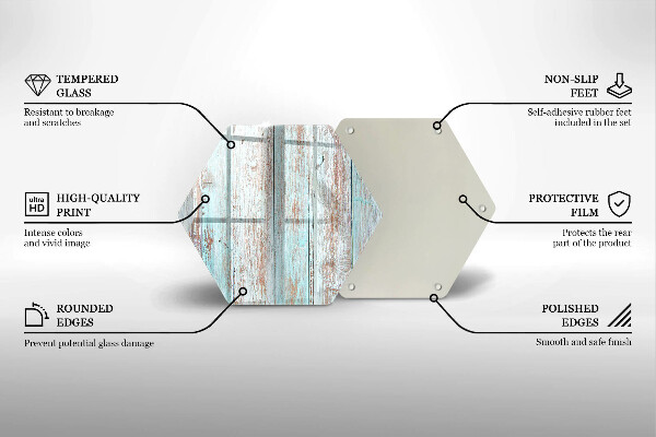 Üveg vágódeszka Régi vintage táblák