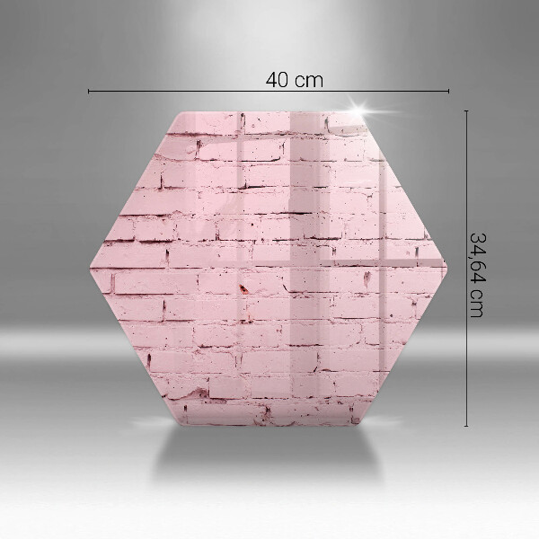 Üveg vágódeszka Pasztell téglafal