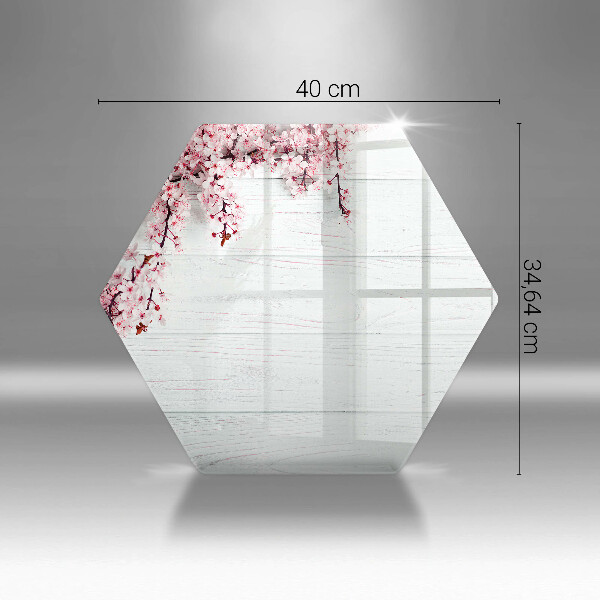 Üveg vágódeszka Virágok a táblákon