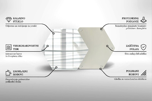 Üveg vágódeszka Modern szerkezet