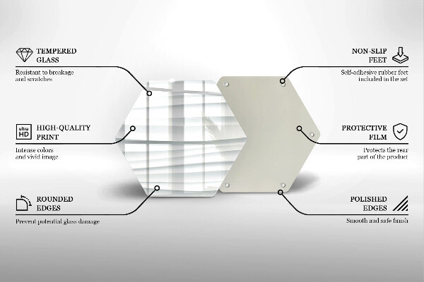 Üveg vágódeszka Modern szerkezet