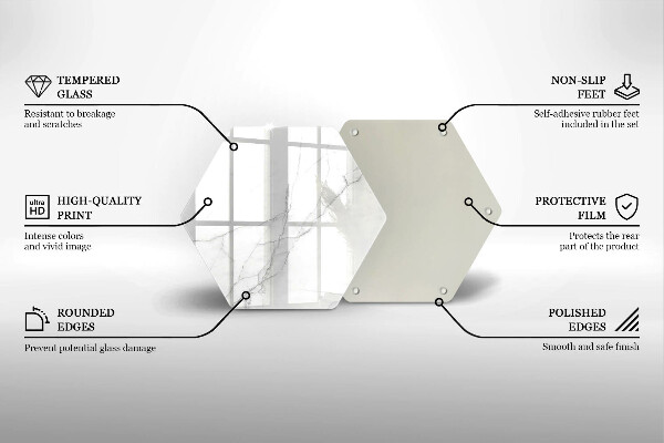 Üveg vágódeszka Márvány kő háttér