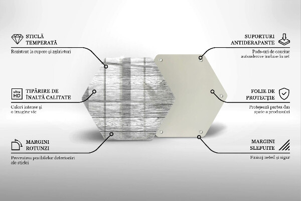 Üveg vágódeszka Régi fa táblák
