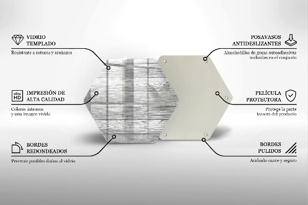Üveg vágódeszka Régi fa táblák