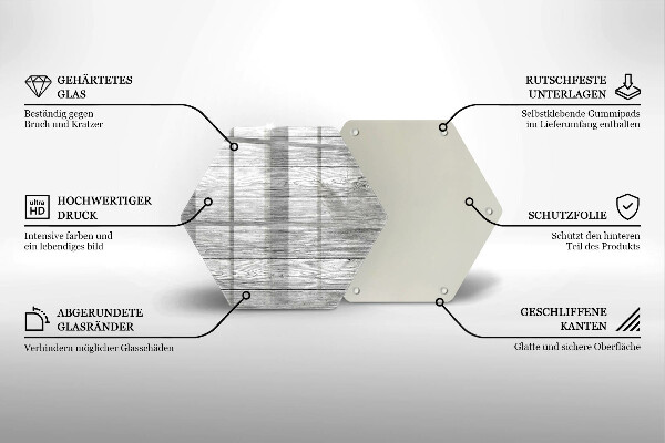 Üveg vágódeszka Régi fa táblák