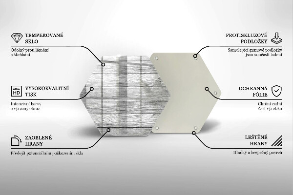 Üveg vágódeszka Régi fa táblák