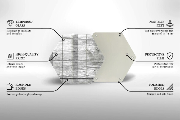 Üveg vágódeszka Régi fa táblák