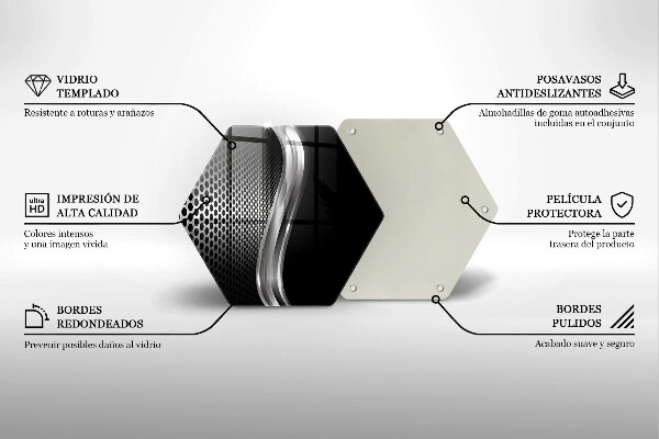 Üveg vágódeszka Fém szerkezet