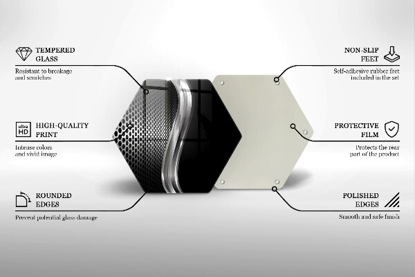 Üveg vágódeszka Fém szerkezet