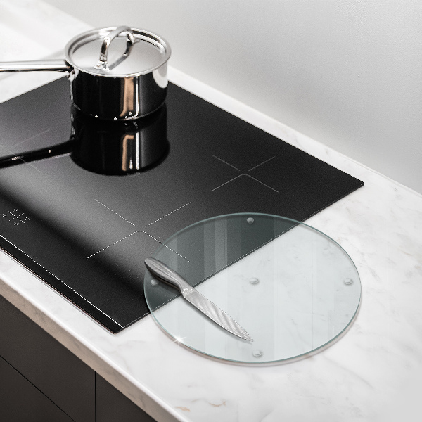 Átlátszó üveg vágódeszka 30 cm