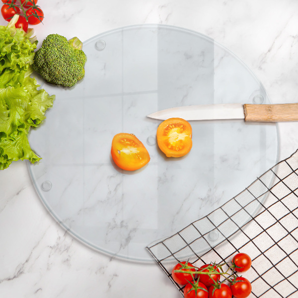 Átlátszó üveg vágódeszka 40 cm