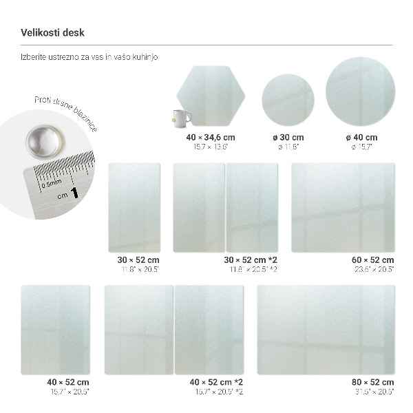 Üveg vágódeszka egyedi fényképpel, 52 x 30 cm méretben