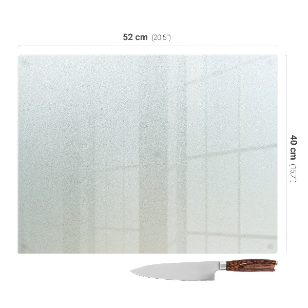 Edzett üveg vágódeszka 52x40 cm