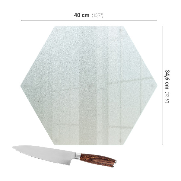 Üveg vágódeszka személyre szabott fényképpel, 40 cm magas
