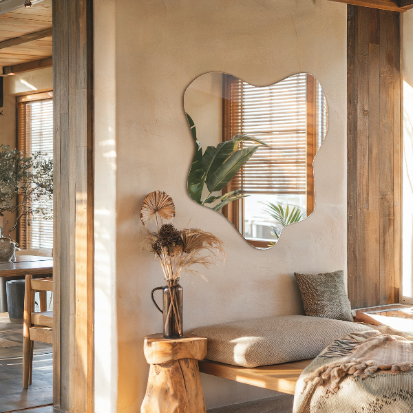 Folt alakú szabálytalan tükör 48x48 cm