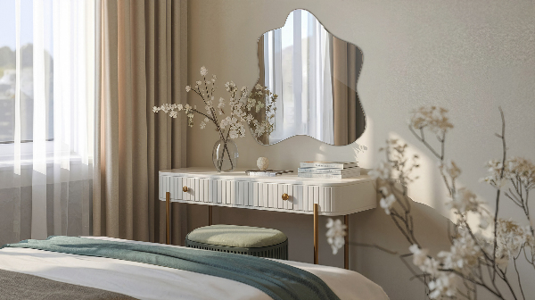 Folt alakú szabálytalan tükör 58x58 cm