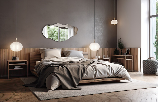 Szabálytalan tükör folt 40x80