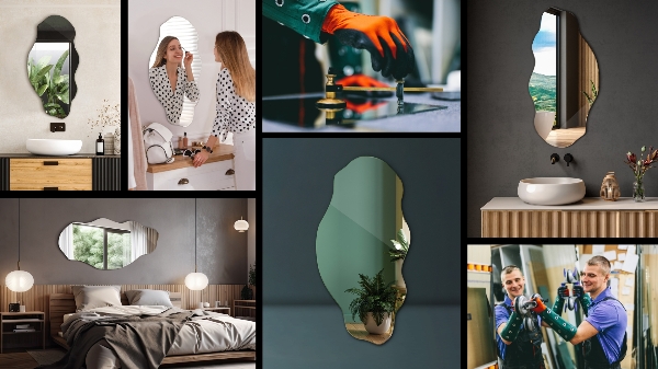 Szabálytalan tükör folt 50x100