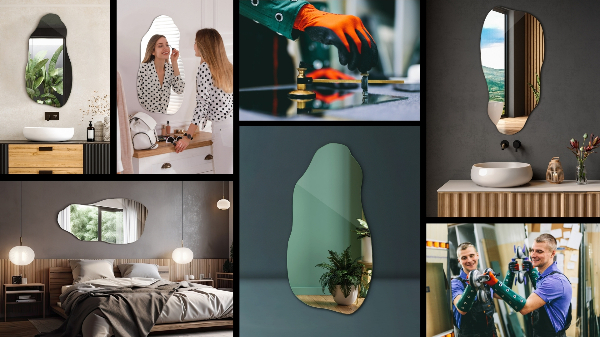 Szabálytalan tükör eredeti kiegészítés 40x80