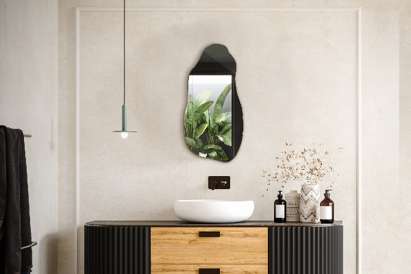 Szabálytalan tükör keret akasztás nélkül 50x100