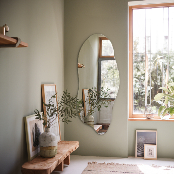 Szokatlan forma tükör modern 45x100 cm