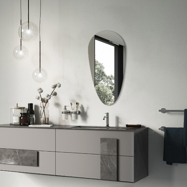 Csepp alakú tükör 35x70 cm