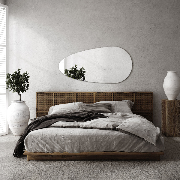 Csepp alakú tükör keret nélkül 45x90 cm