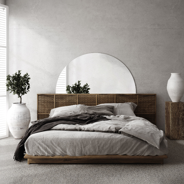 Félkör tükör keret nélkül 25x50 cm