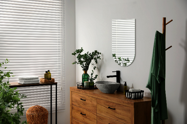 Félig ovális tükör 45x80 cm