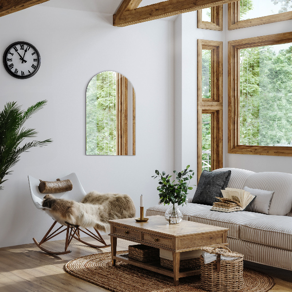 Félig ovális tükör 60x100 cm