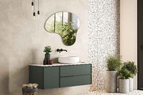 Tükör szokatlan forma keret nélküli 48x48 cm