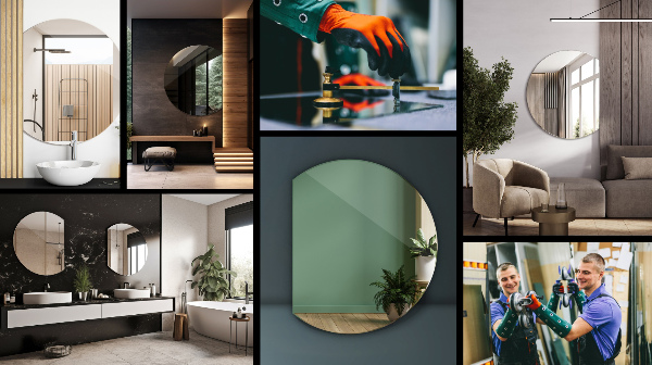 Organikus tükör keret nélkül 70x80 cm