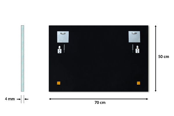 Előszoba tükör 70x50 cm