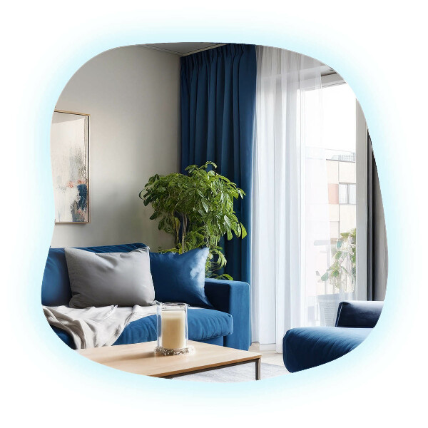 Szabálytalan led tükör 77x77 cm