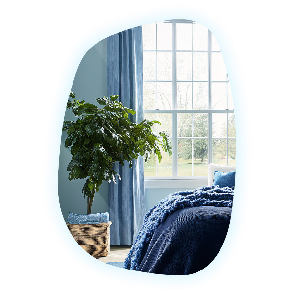 Furcsa forma ledes tükör 91x66 cm