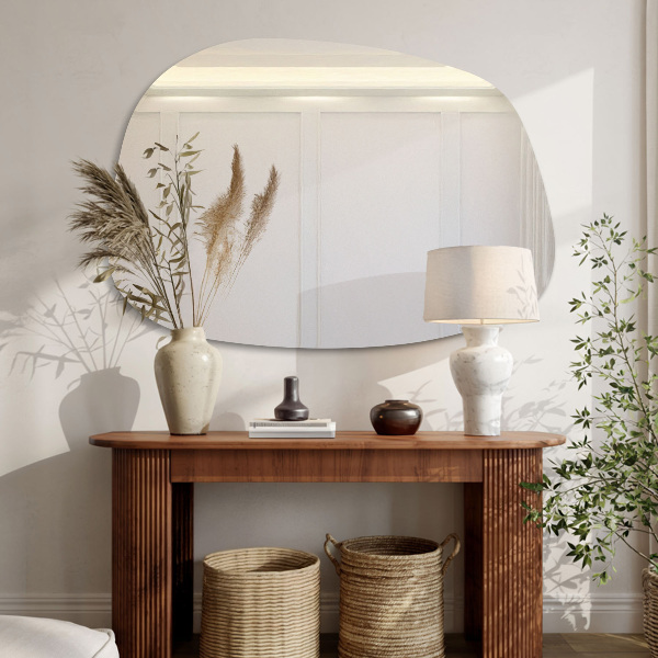 Szabálytalan folt alakú tükör 68x47 cm