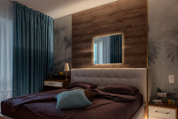 Modern előszoba tükör 50x50 cm