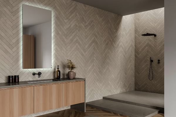 Modern ledes tükör 70x50 cm